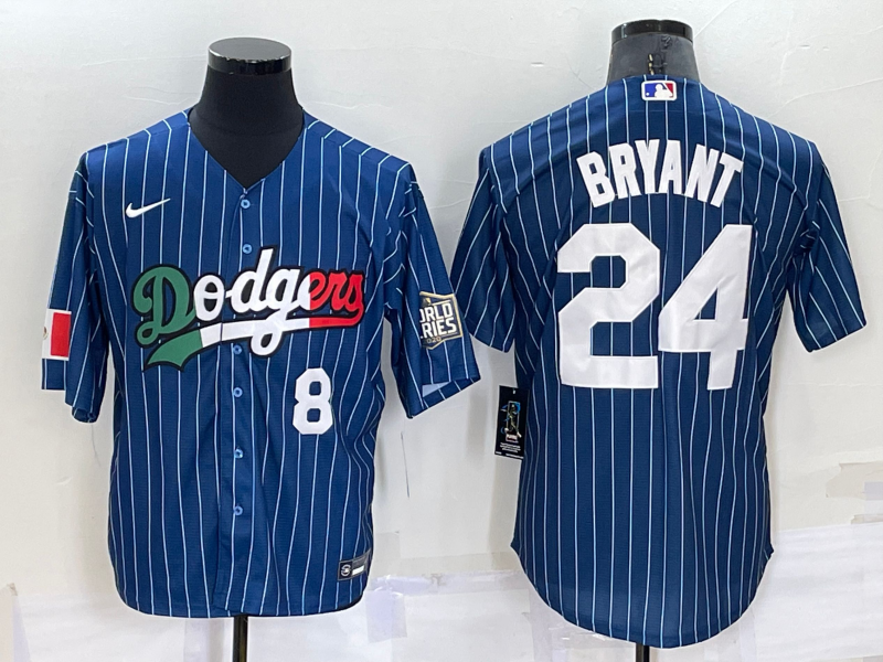 Men's Los Angeles Dodgers #24 Kobe Bryant Navy Mexico World Series Cool Base Stitched Baseball Jersey Men's Los Angeles Dodgers #24 Kobe Bryant Navy Mexico World Series Cool Base Stitched Baseball Jersey